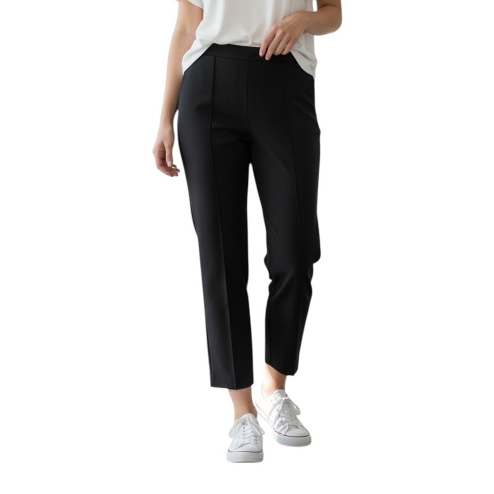 Chico's Black Size 3Ankle-Seam Ponte Pants Cropped Ankle length Size XL 16 P